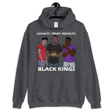 Load image into Gallery viewer, Faithful Black King Hoodie - Just JKing
