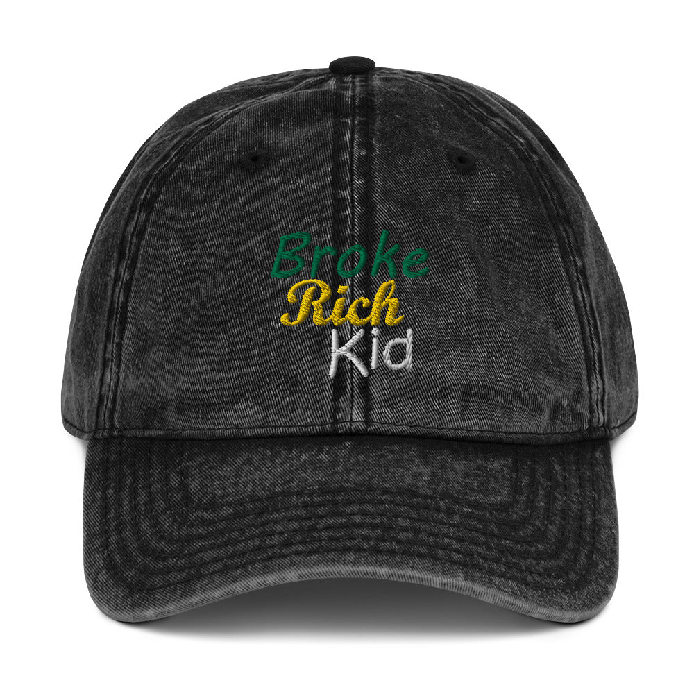Broke Rich Kid Vintage Cap - Just JKing